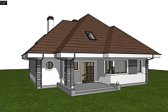 Вариант&nbsp;&nbsp;мансардного дома Z48 без гаража
