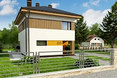 Компактный проект двухэтажного дома