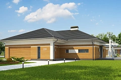 Классический вариант реализации фасадов на основе проекта Z208.