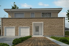 Проект комфортной двухэтажной виллы в традиционном стиле.