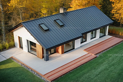 Уютный и стильный одноэтажный дом с вторым светом – 4 спальни в современном дизайне