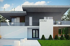 Просторный современный дом с плоской кровлей