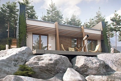 Функциональный одноэтажный дом исключительного современного дизайна.