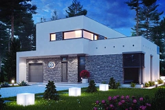 Koмфортабельный особняк в стиле модерн элегантного дизайна.