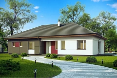 Комфортный одноэтажный дом в традиционном стиле