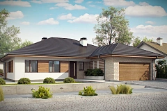 Комфортный одноэтажный дом с большой террасой