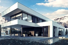 Просторный современный двухэтажный дом