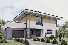 Двухэтажный дом с 4-мя спальнями.