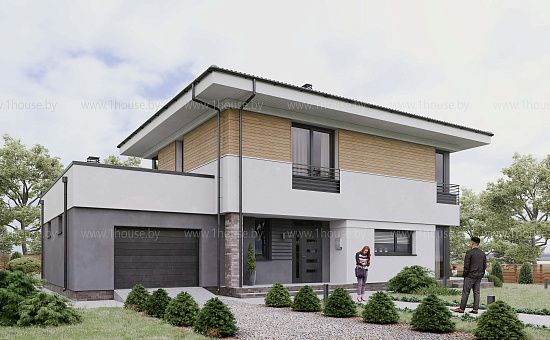 Двухэтажный дом с 4-мя спальнями.