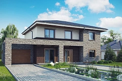 Проект двухэтажного дома в традиционном стиле