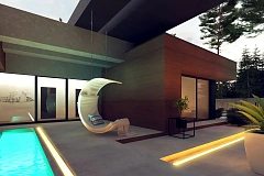 Современный одноэтажный дом, увеличенная версия проекта Zx158