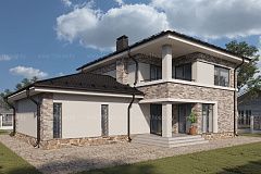 Двухэтажный дом с 5ю спальнями и гаражом на 2 авто.<br />
