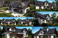 Практичный двухквартирный дом с общими входом и техническим помещением.