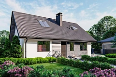 Проект одноэтажного дома с мансардой, электрический котел