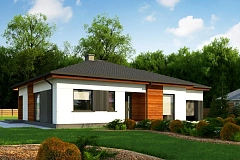 Удобный одноэтажный дом небольшой площади