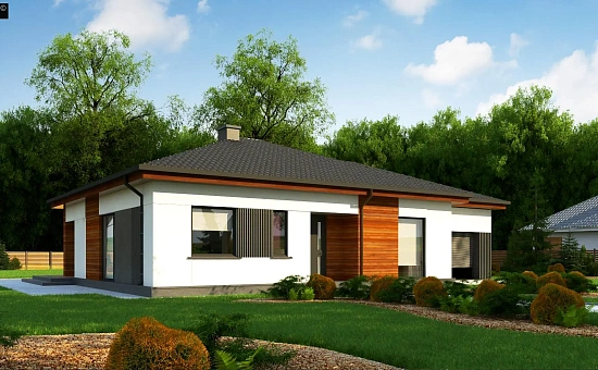 Удобный одноэтажный дом небольшой площади