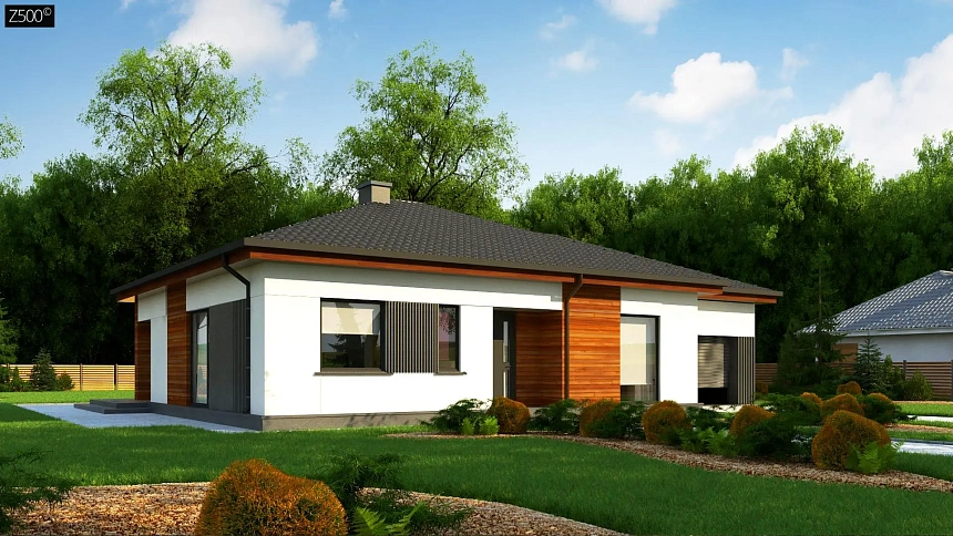 Удобный одноэтажный дом небольшой площади