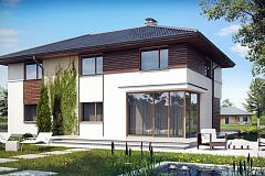 Вариант Z159 просторного двухэтажного дома с подвалом