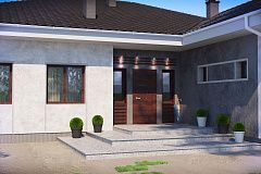 Одноэтажный просторный дом с 4мя спальнями.