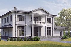 Дом с классической архитектурой.