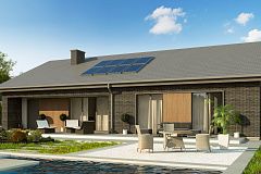 Вариант одноэтажного дома Z387 с измененной планировкой