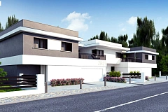 Современный двухсемейный дом с отдельными входами