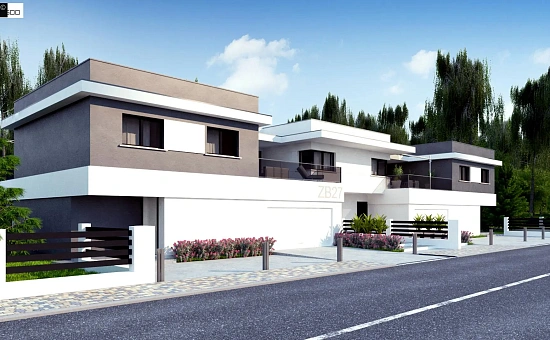 Современный двухсемейный дом с отдельными входами