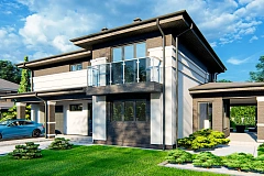 Современный проект двухэтажного дома