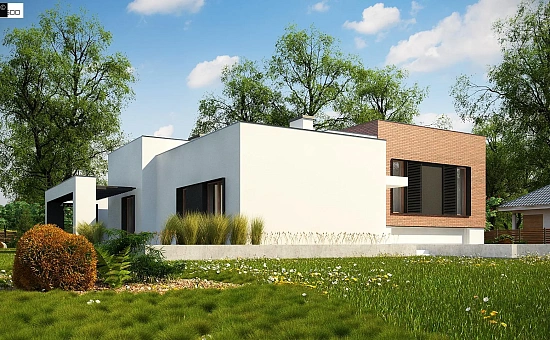 Современный дом минималистичного дизайна с подвалом