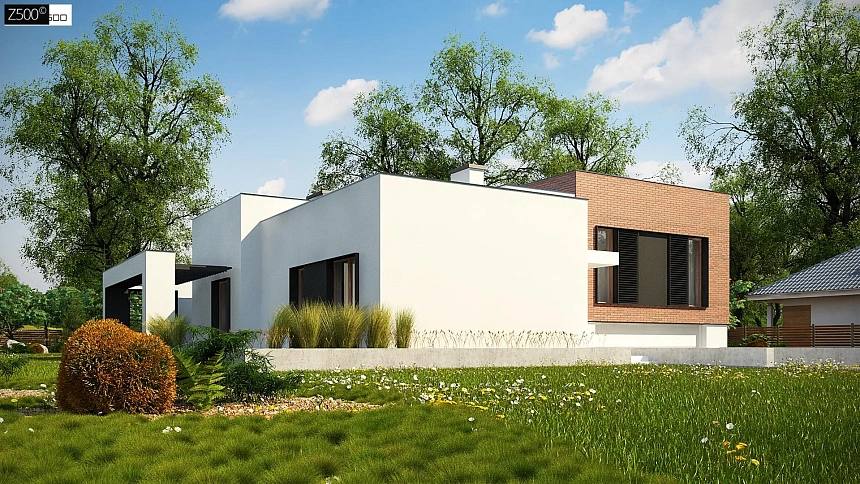 Современный дом минималистичного дизайна с подвалом