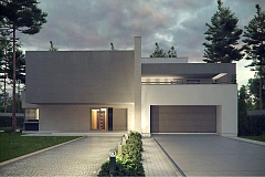 Комфортный современный двухэтажный особняк с сауной на втором этаже