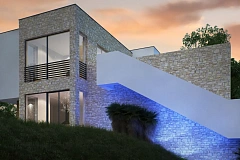 Трехэтажная современная резиденция&nbsp;&nbsp;с террасами и бассейном .