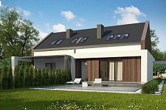 Комфортный мансардный дом для двух семей.