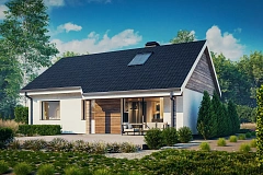 Версия проекта Z7 с углом наклона крыши 35 градусов.