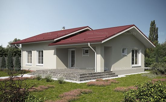 Проект одноэтажной бани.