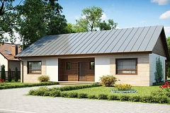 Проект выгодного одноэтажного дома с возможностью адаптации чердачного помещения