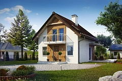 Компактный, аккуратный и стильный дом с двумя спальнями.