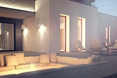 Проект одноэтажного дома в стиле модерн эффектной формы