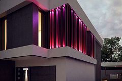 Проект дома в современном стиле с большими площадями остекления