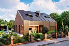 Мансардный современный дом