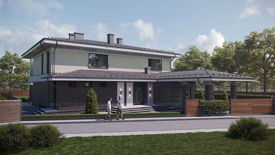 Консервативный двухэтажный особняк, д.Волковичи