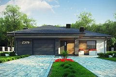 Проект стильного одноэтажного дома с функциональной планировкой