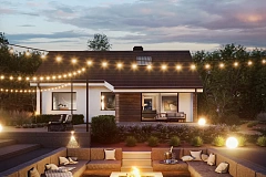 Версия проекта Z7 с углом наклона крыши 35 градусов.