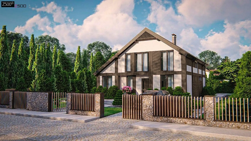 Комфортный мансардный дом со вторым светом