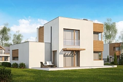 Версия проекта Zx51 с боковым гаражом.