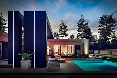 Современный одноэтажный дом, увеличенная версия проекта Zx158