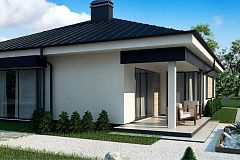 Версия проекта Z200 без гаража, с изменениями в планировке.