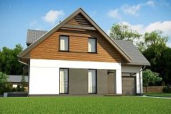 Современный жилой дом с гаражом