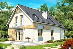 Традиционный практичный  дом с современными элементами архитектуры.