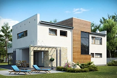 Современный особняк в стиле хай-тек.